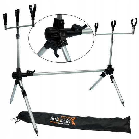 Karpinis meškerių stovas ROD/POD HOKKAIDO su dėklu + stovelių komplektu