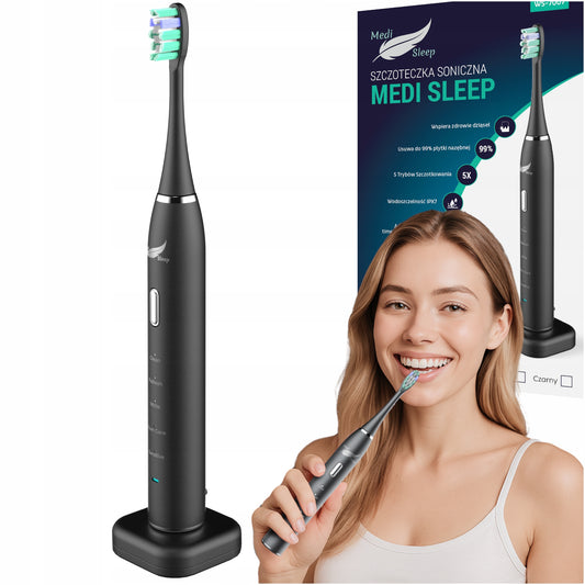 Sonic dantų šepetėlis + dėklas + laikiklis + 37 tūkst. vibracijų MEDI SLEEP