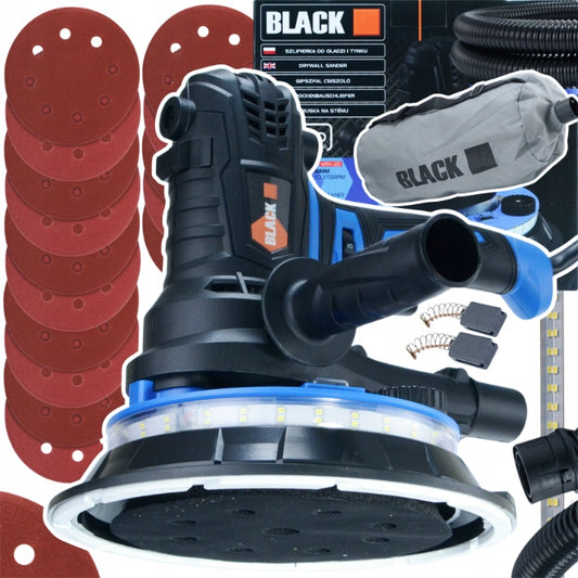 Šlifuoklis gipsui, tinkui, glaistui LED BLACK – AKCIJA TIK ŠIĄ SAVAITĘ