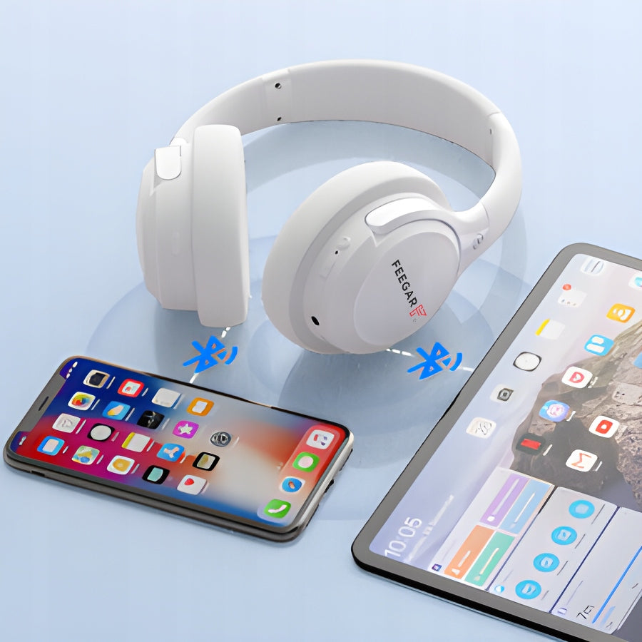 Belaidės ausinės FEEGAR ant ausies 65H Bluetooth 5.3 Mikrofonas 6xEQ