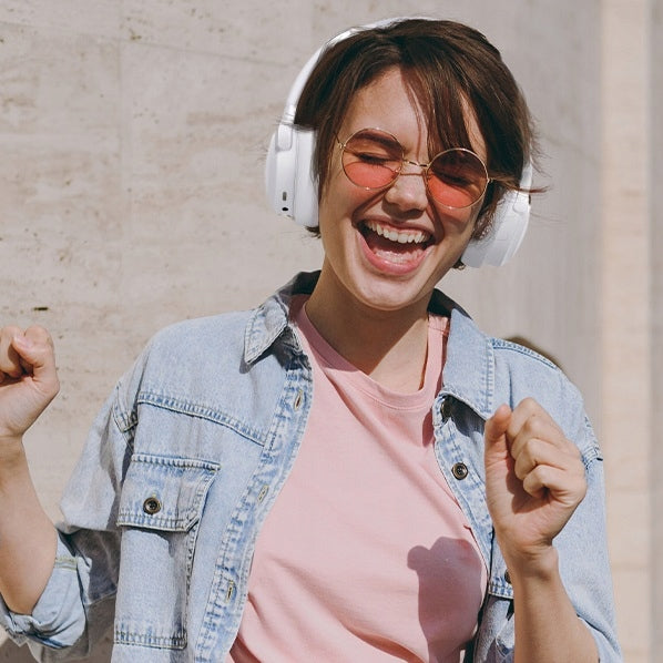 Belaidės ausinės FEEGAR ant ausies 65H Bluetooth 5.3 Mikrofonas 6xEQ