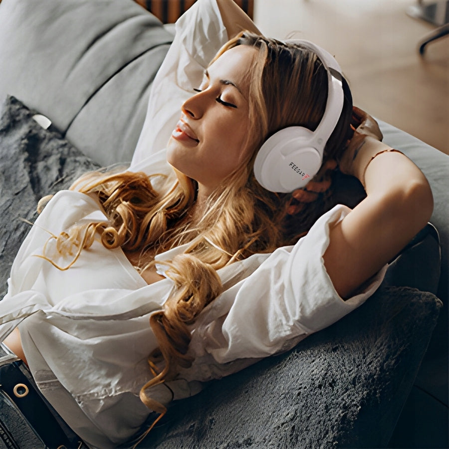 Belaidės ausinės FEEGAR ant ausies 65H Bluetooth 5.3 Mikrofonas 6xEQ