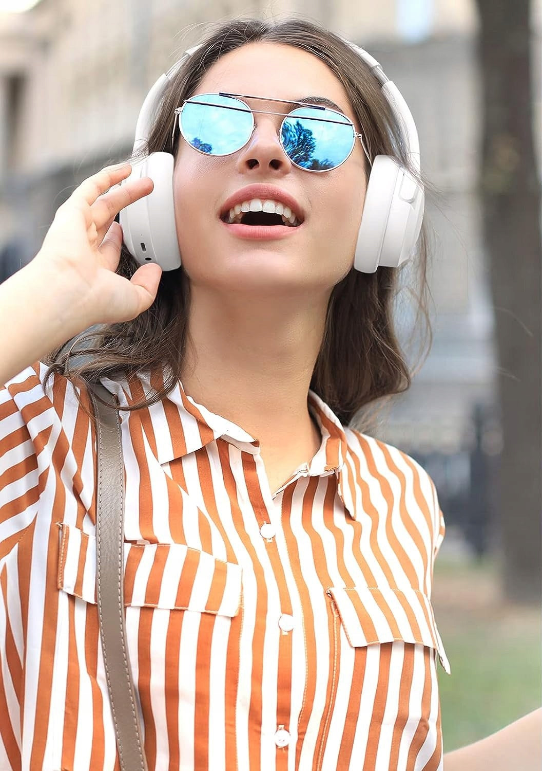 Belaidės ausinės FEEGAR ant ausies 65H Bluetooth 5.3 Mikrofonas 6xEQ