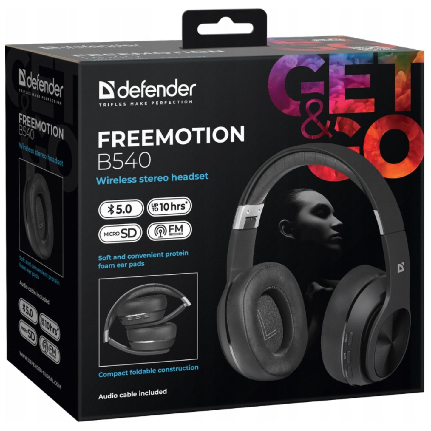 Belaidės ausinės ant ausų Defender FREEMOTION B540