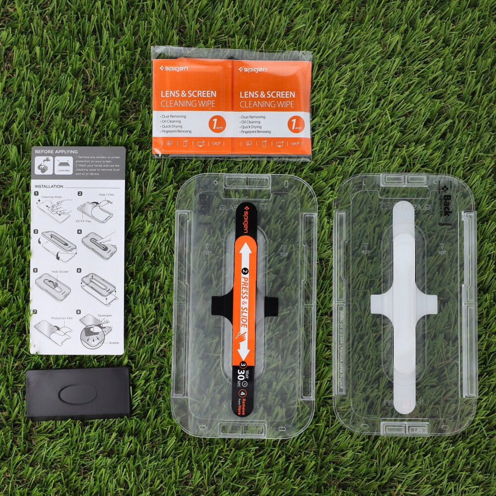 Grūdintas stiklas Google Pixel 9 / 9 Pro / 10 / 10 Pro, Spigen EZ Fit, 2 vnt.