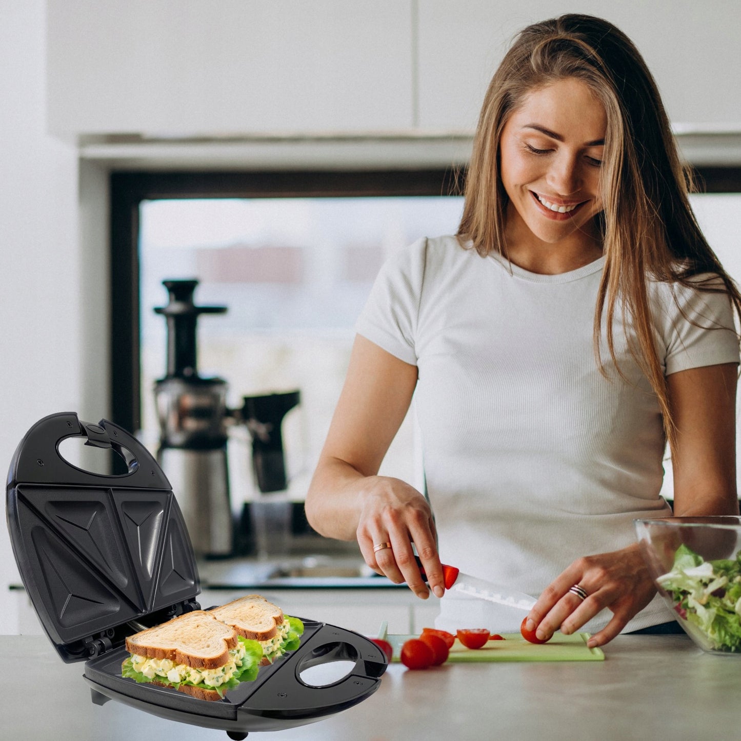 Galingas sumuštinių skrudintuvas/keptuvė