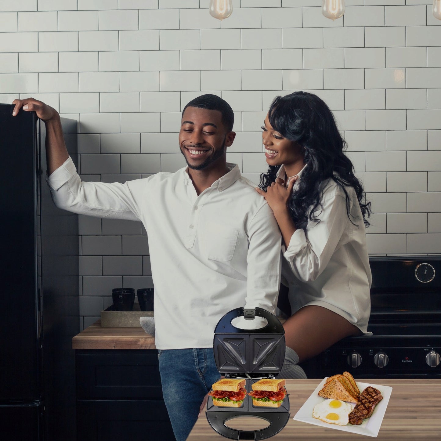 Galingas sumuštinių skrudintuvas/keptuvė