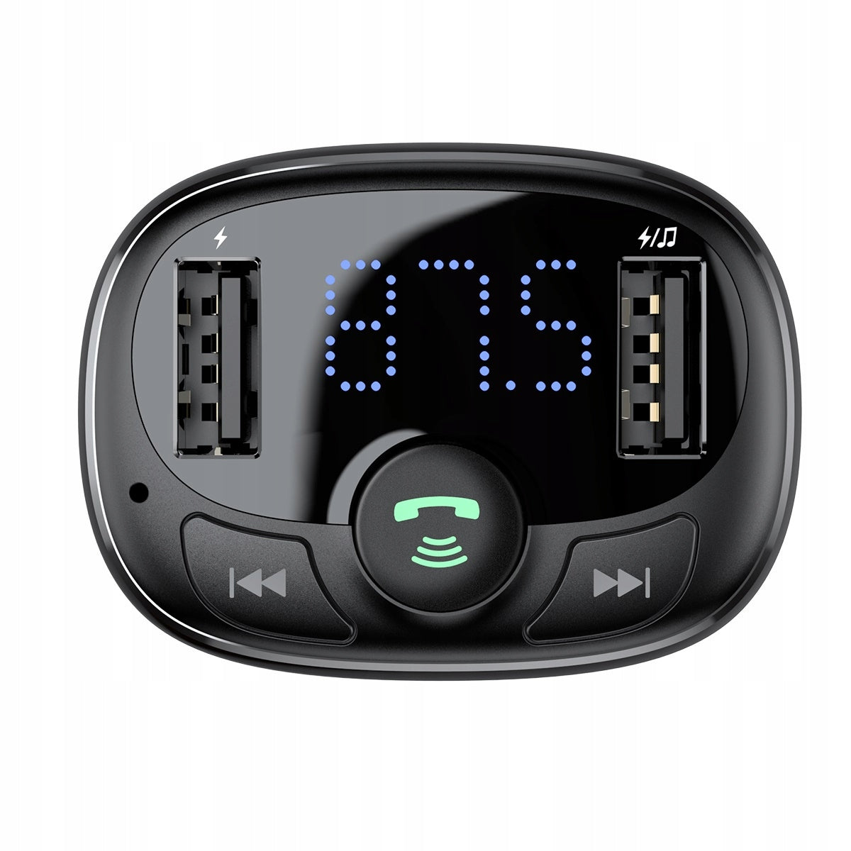 FM siųstuvas Bluetooth automobilinis įkroviklis BASEUS MP3 2x USB TF micro SD