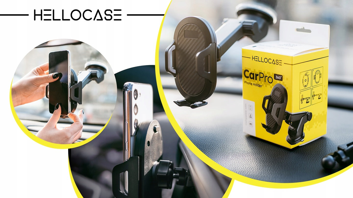 STIPRUS AUTOMOBILINIS TELEFONO LAIKIKLIS ANT STIKLO, PRIETAISŲ SKYDELIO, VENTILIACIJOS GĖLELIŲ + 3IN1 USB LAIDAS