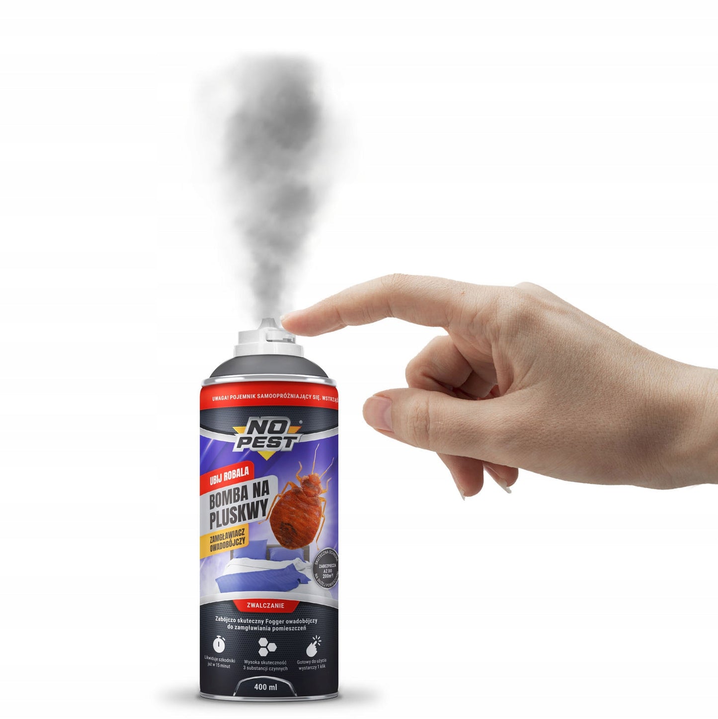 ULTRABAI STIPRUS AEROSOLINIS FOGGERIS NUO BLAKIŲ IR TARAKONŲ, 400ML, 2 VNT.