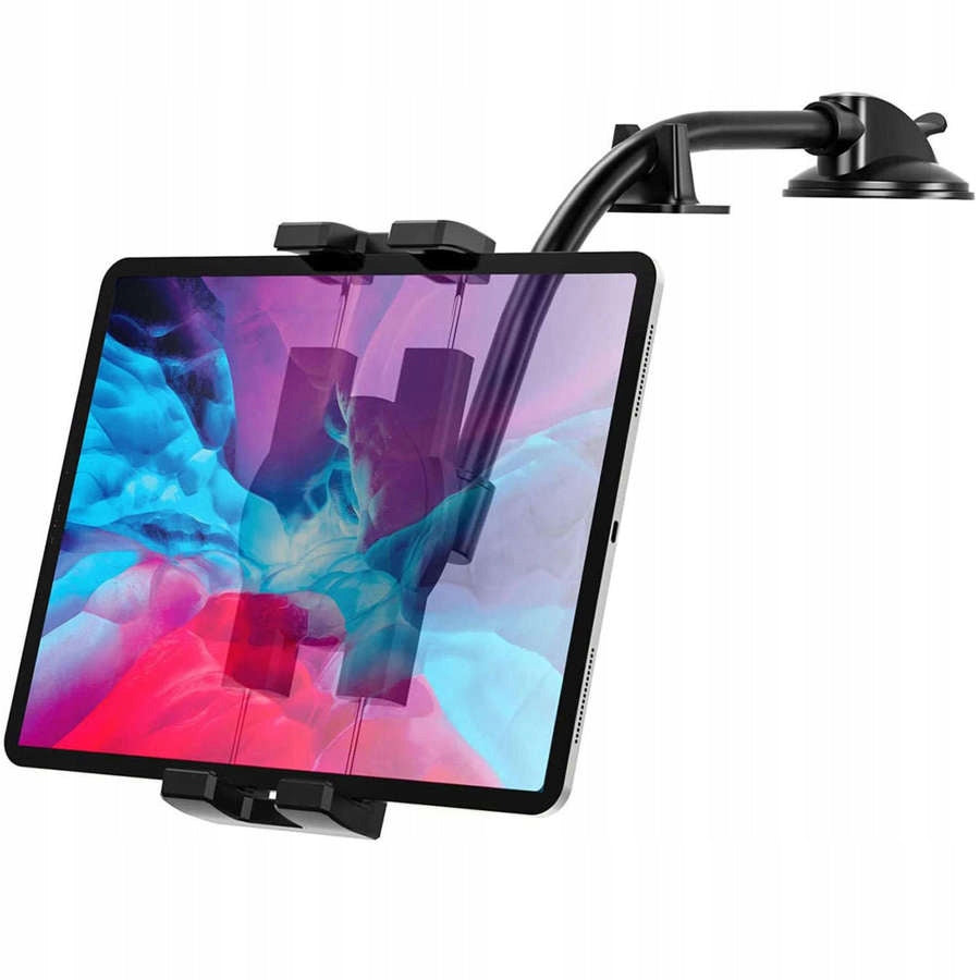 Tvirtas automobilinis laikiklis telefonui ir planšetiniam kompiuteriui, montuojamas ant prietaisų skydelio arba priekinio stiklo