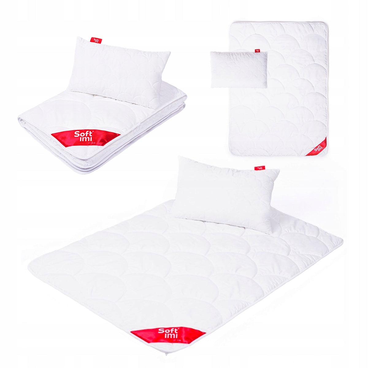 Vaikiška antialerginė patalynė, komplektas, Antklodė 100x135 + Pagalvė 40x60 Softimi