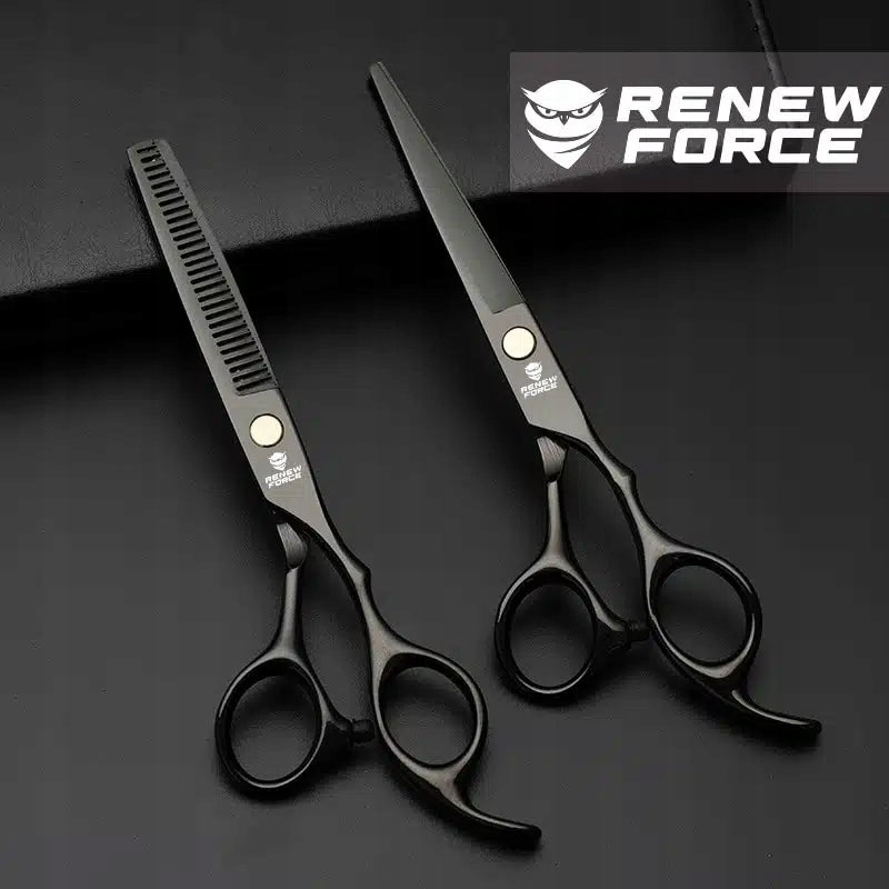 XXL kirpimo rinkinys profesionalios žirklės retinimo žirklės apsiaustas 9in1 komplektas