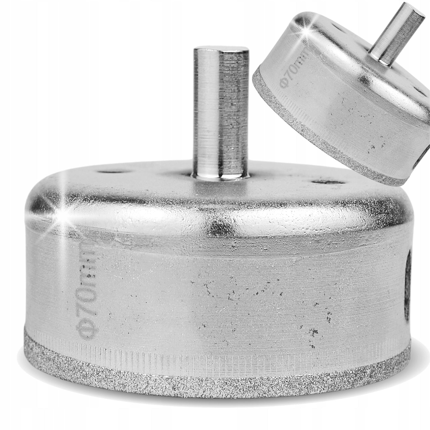 Deimantinių gręžimo karūnų rinkinys gres plytelėms, 14 vnt., 6-68 mm, didelis rinkinys BLACK