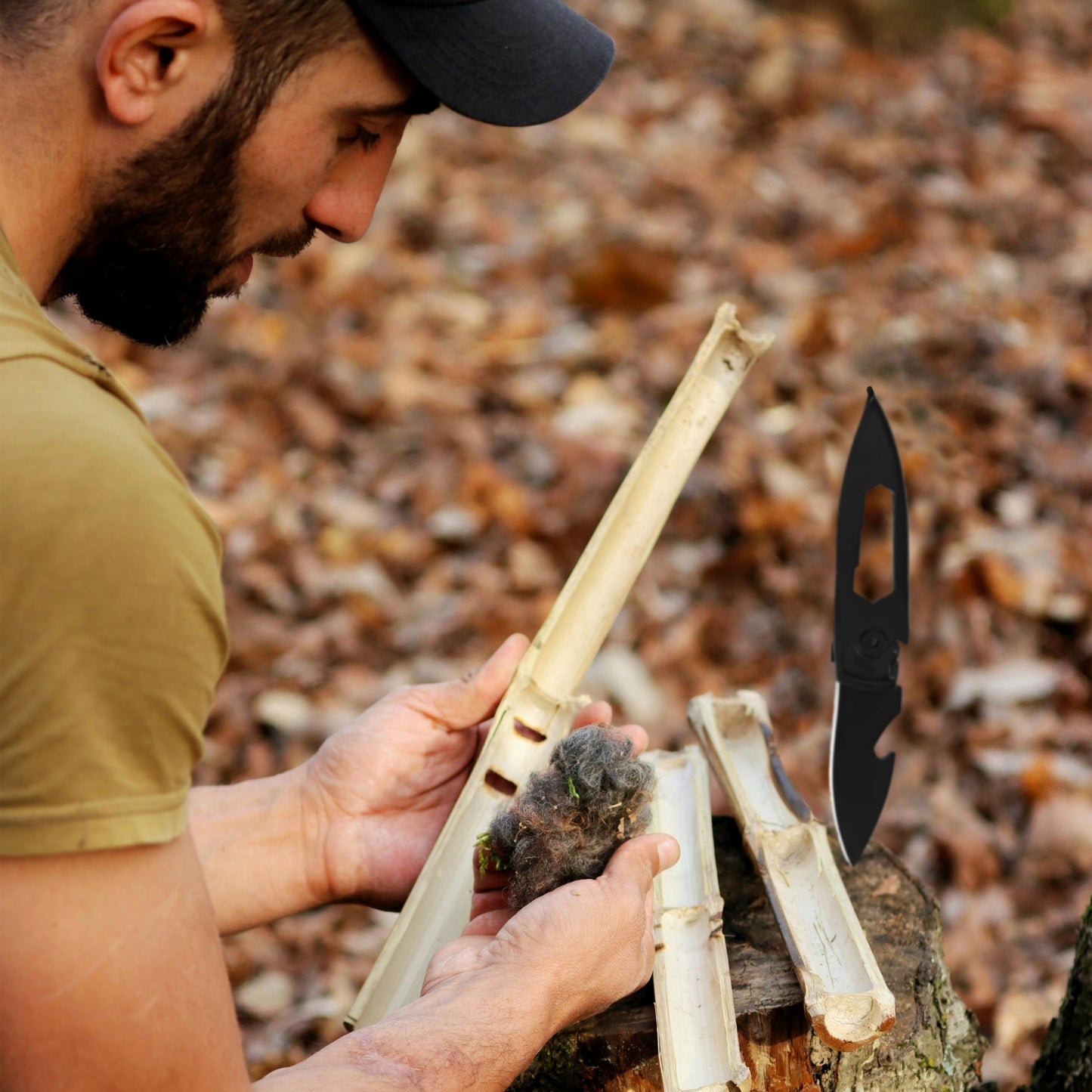 Išgyvenimo rinkinys Survivalowy 11-in-1 – būtiniausių išgyvenimo priemonių rinkinys