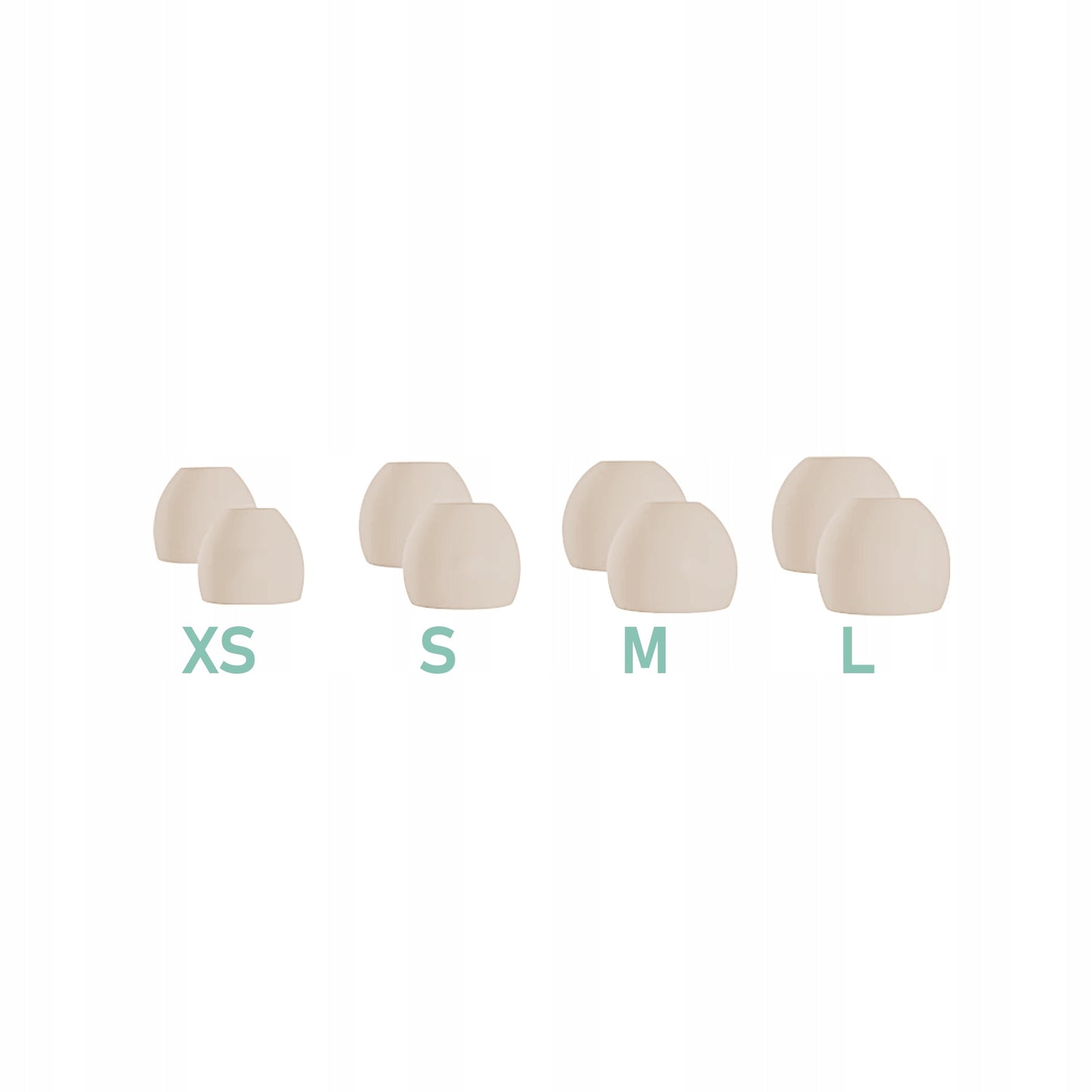 Ausų kištukai miegui Medi Sleep, dydis XS / S / M / L, smėlio spalvos