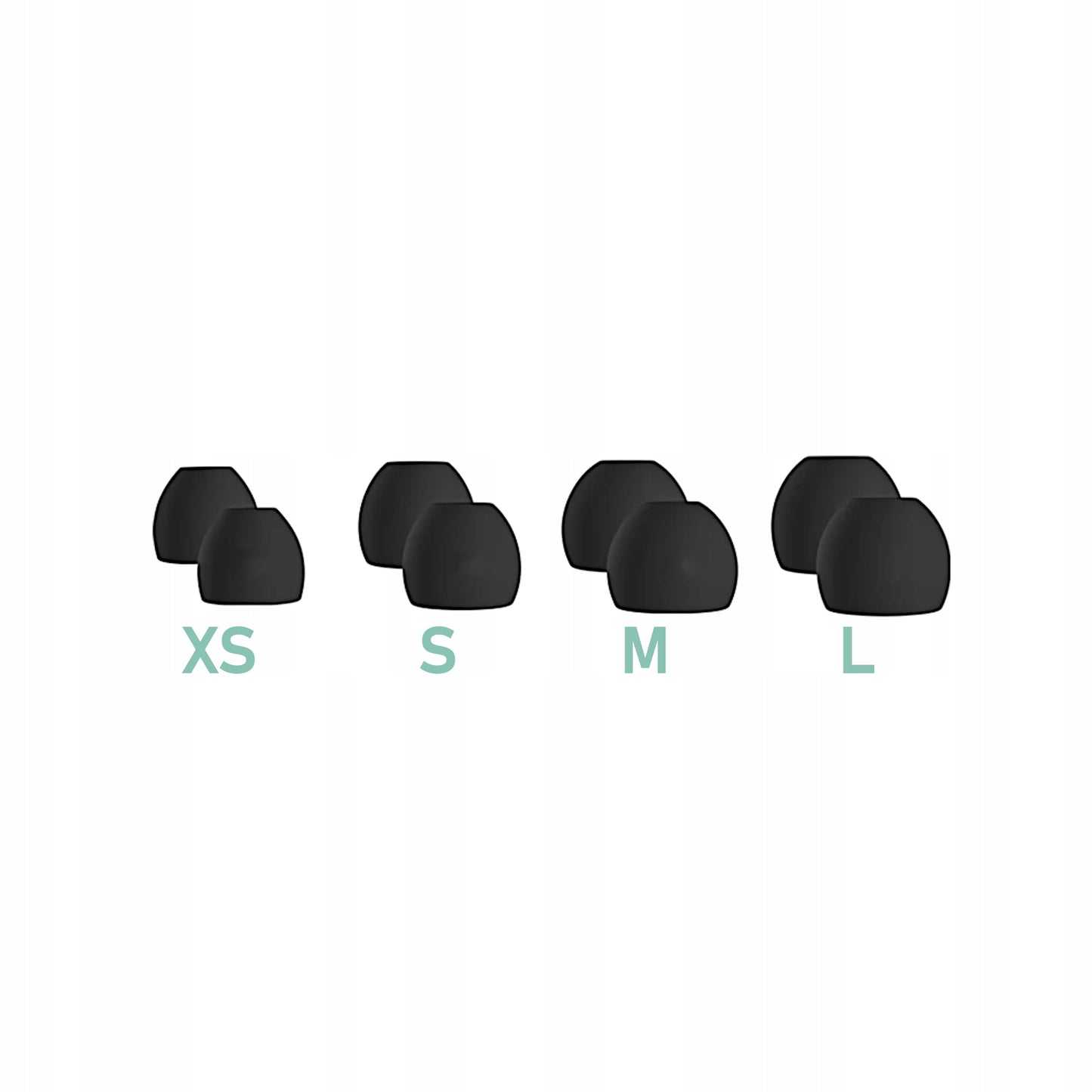 Ausų kištukai miegui Medi Sleep, dydis XS / S / M / L, juodos