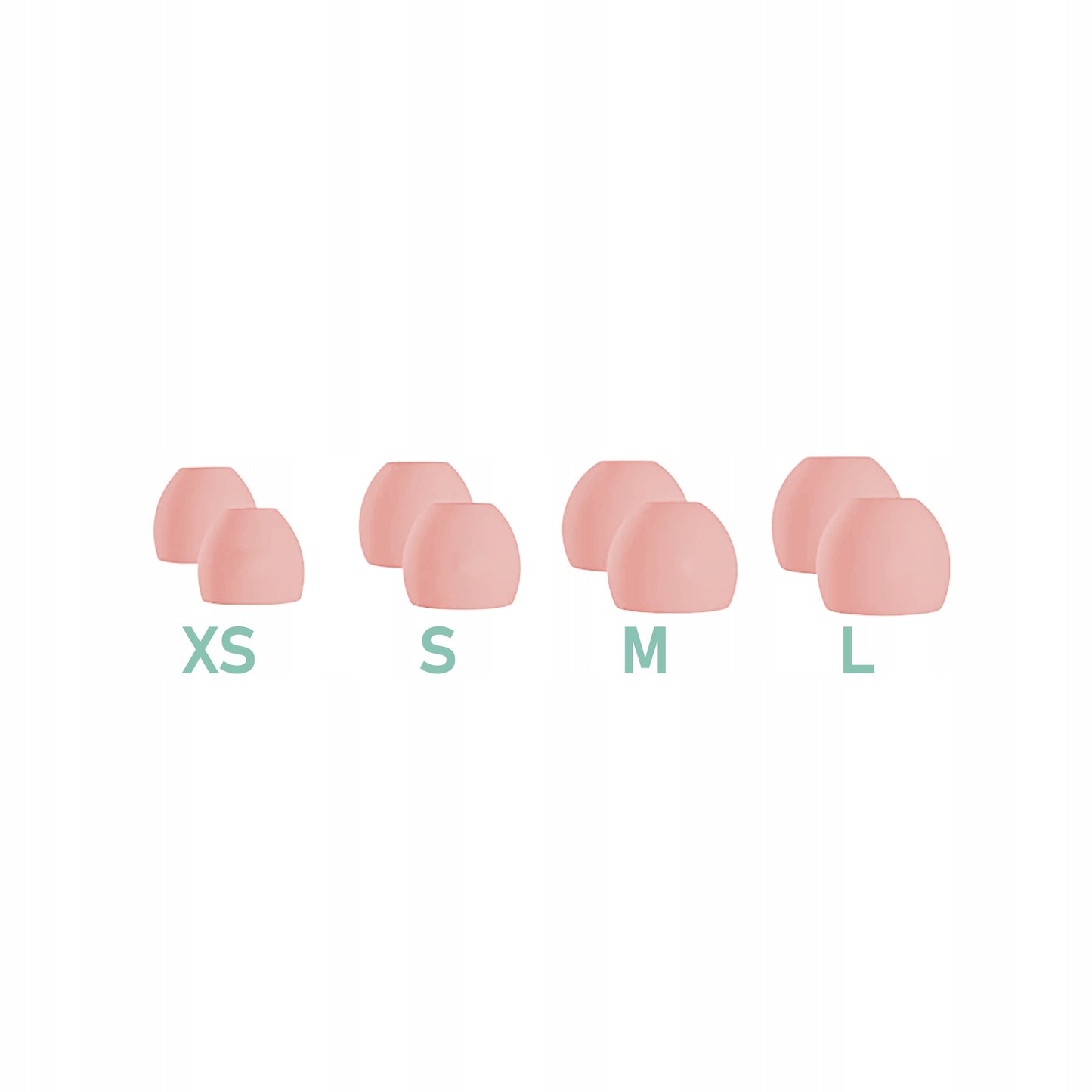 Ausų kištukai miegui Medi Sleep dydis XS / S / M / L rožiniai