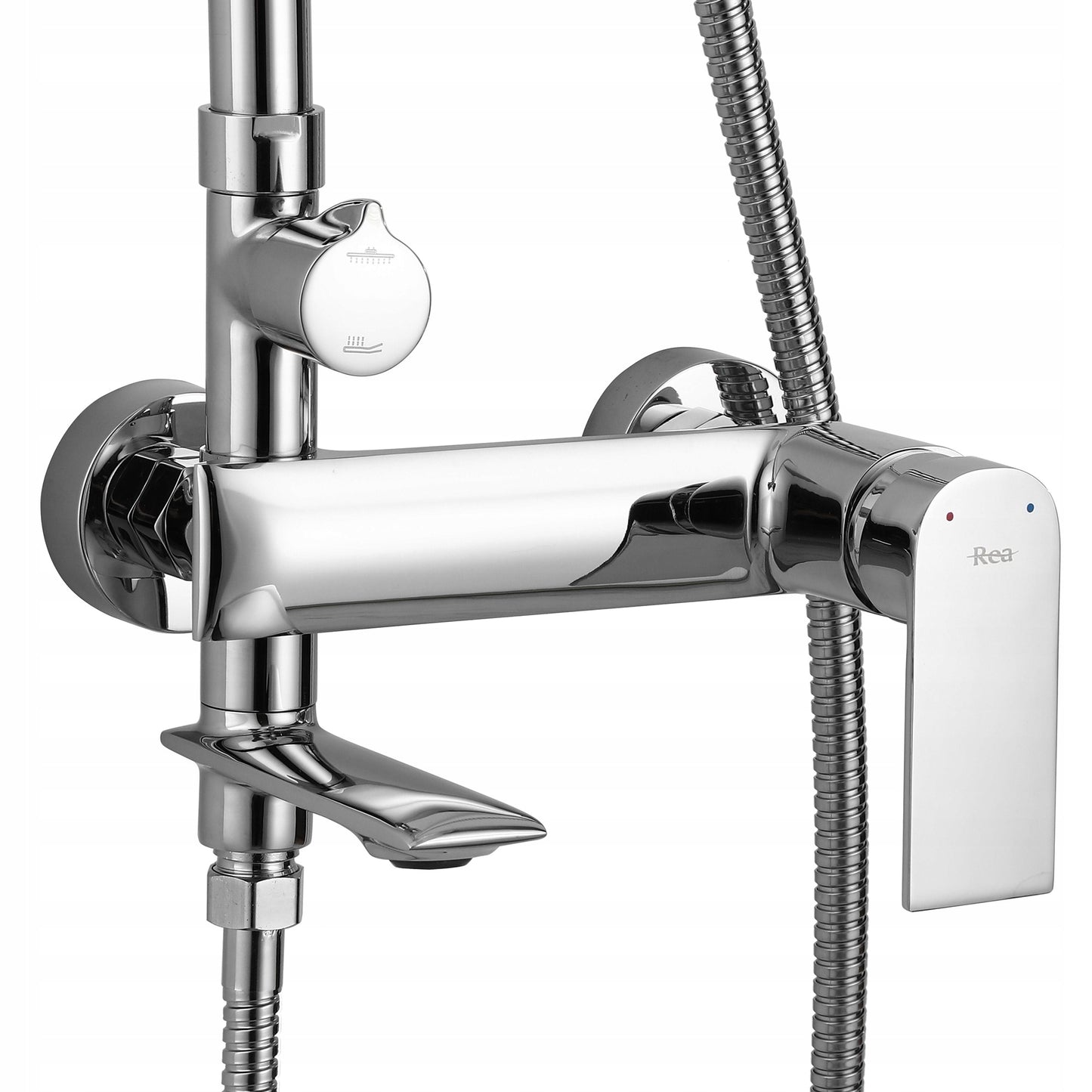 Dušo komplektas su išpilstytuvu REA VENETA CHROM