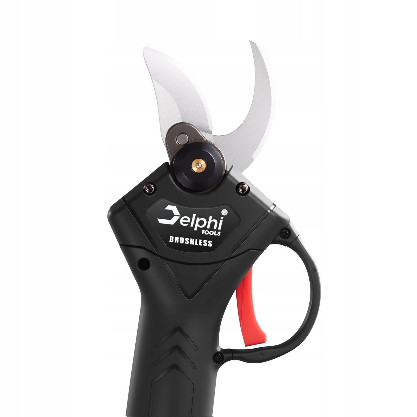 Akumuliatorinės sodo žirklės Delphi Tools 21V su Brushless varikliu, 2 baterijomis, lagaminu ir atsarginiu peiliu