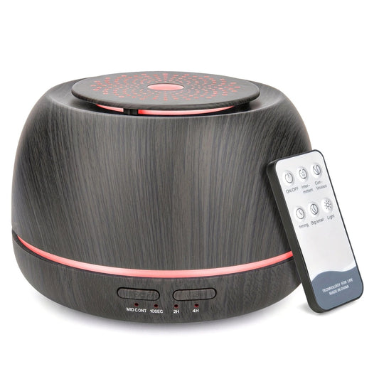 Aromaterapinis eterinių aliejų difuzorius 300 ml su LED apšvietimu ir USB