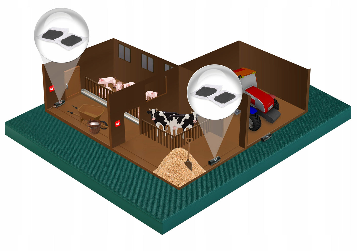 Stiprūs juodi graužikų nuodai-pasta žiurkėms, pelėms NO PEST 1KG