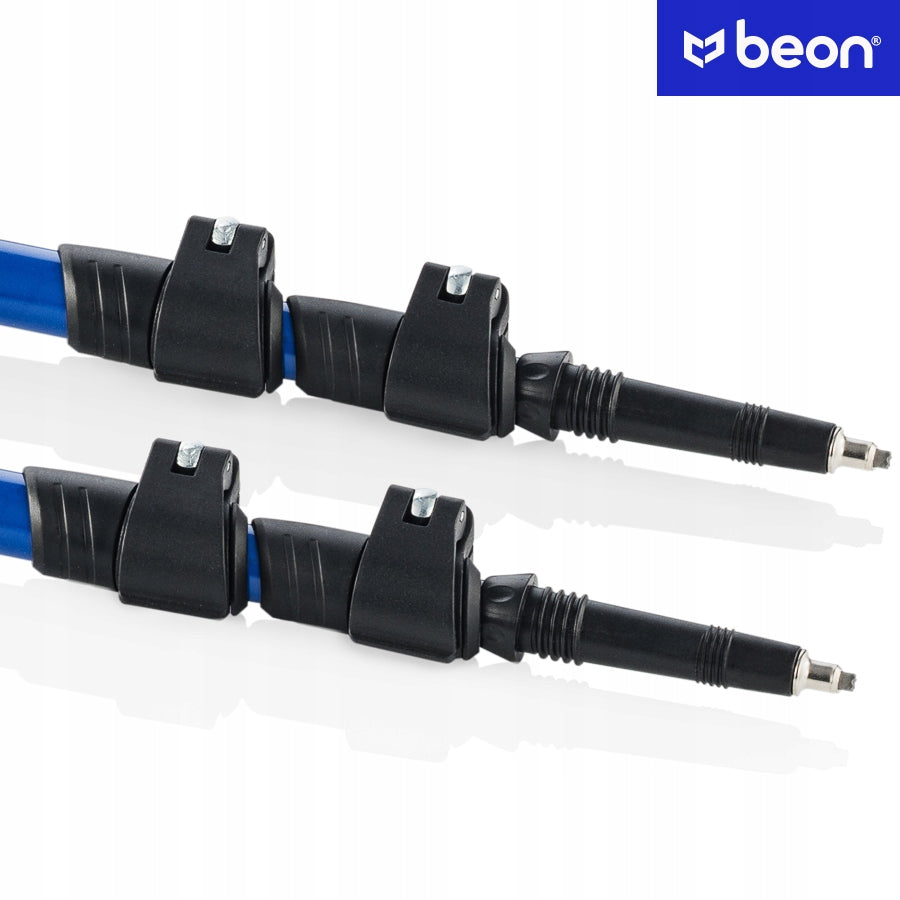 Reguliuojamos Trekingo ir Šiaurietiško Ėjimo Lazdos Beon Smart Blue – Su Antgaliais, Visoms Dangoms