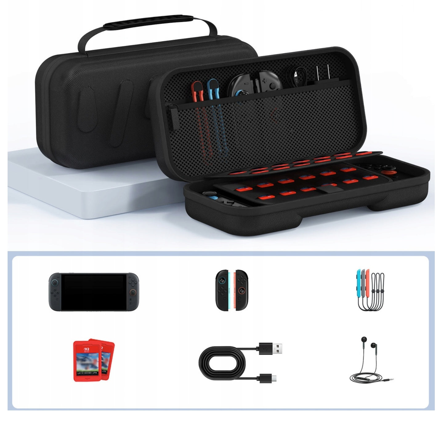 Sustiprintas dėklas/futliaras Nintendo Switch 2 2025 konsolei