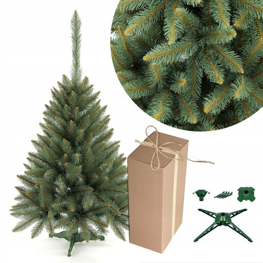 Dirbtinė eglutė sidabrinė sidabro eglė 130 cm tanki kaip gyva pagaminta Lenkijoje