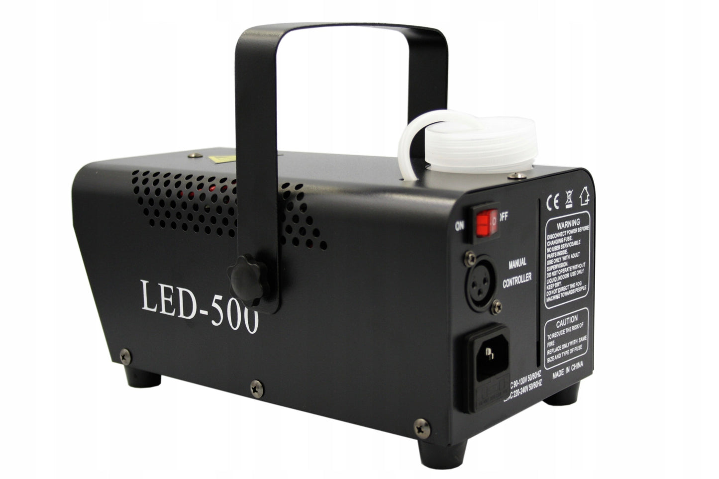 Dūmų generatorius LED-500 | Dūmų mašina su nuotoliniu valdymu, 500W galia – Renginiams, šventėms, scenai