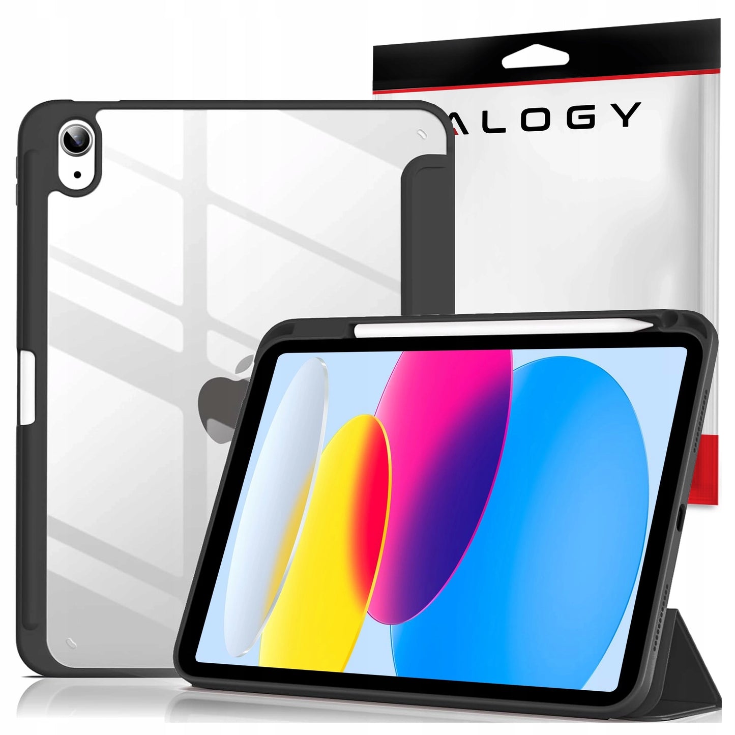 Hibridinis dėklas su atverčiamu dangteliu, skirtas iPad 10.9" 10-os kartos 2022, iPad 11" A16 11-os kartos 2025