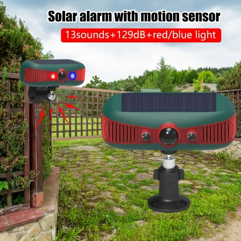 Gyvūnų atbaidymo prietaisas su judesio jutikliu ir garso bangomis, saulės energija įkraunamas, lauko repelentas sodui ir kiemui RUOCIN 1200mAh