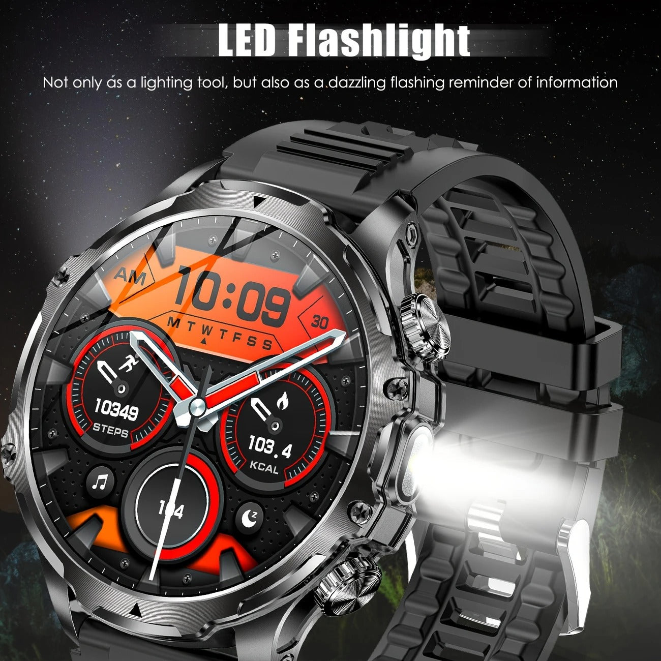 JELLOO vyriškas išmanusis laikrodis – sportiškas stilius ir išmani funkcija viename