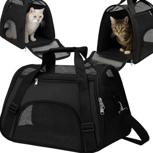 Katės ir šuns transporteris didelis tvirtas krepšys 53x32x26 cm Retoo