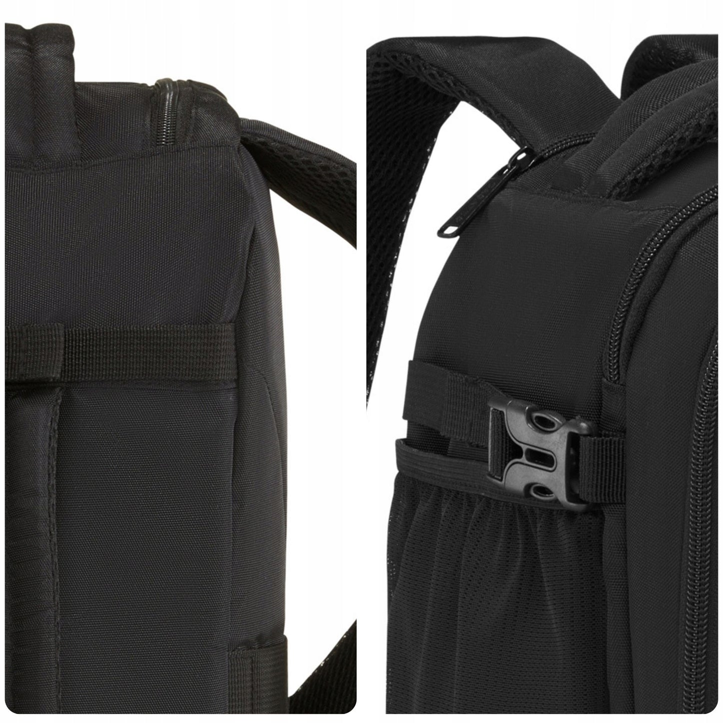 ZAGATTO juoda kelioninė kuprinė lėktuvui 40x25x20 – rankinis bagažas Ryanair Wizzair