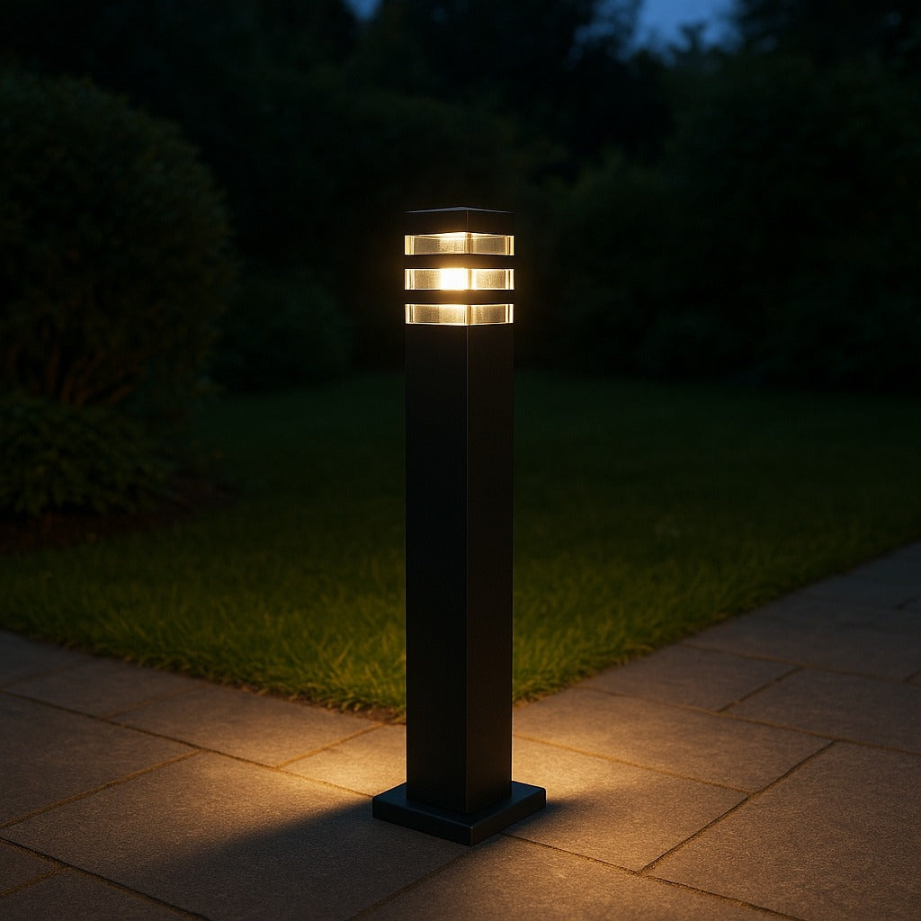 LED lauko stulpinis šviestuvas 50 cm su E27 lizdu, atsparus vandeniui, sodui ir kiemui