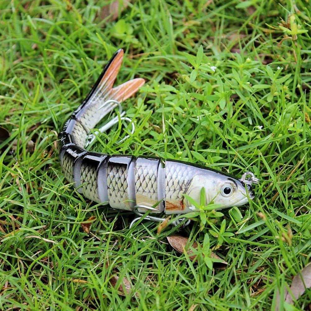 5 vnt. Lėtai Skęstantys Žvejybos Masalai Ešeriams, Upėtakiams, Lydekoms – 10 cm, 11 g, Gėlam ir Sūriam Vandeniui