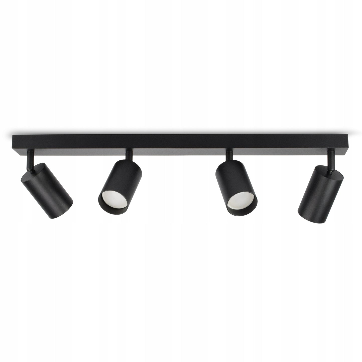 Lubinis šviestuvas 4 vietų juodas metalinis SPOT BG4 GU10 LED minimalistinio dizaino