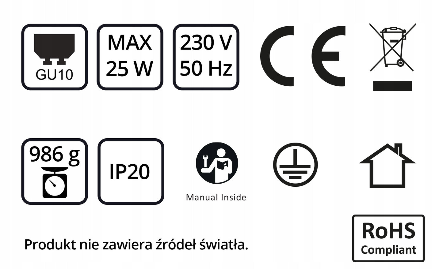 Lubinis šviestuvas 4 vietų juodas metalinis SPOT BG4 GU10 LED minimalistinio dizaino