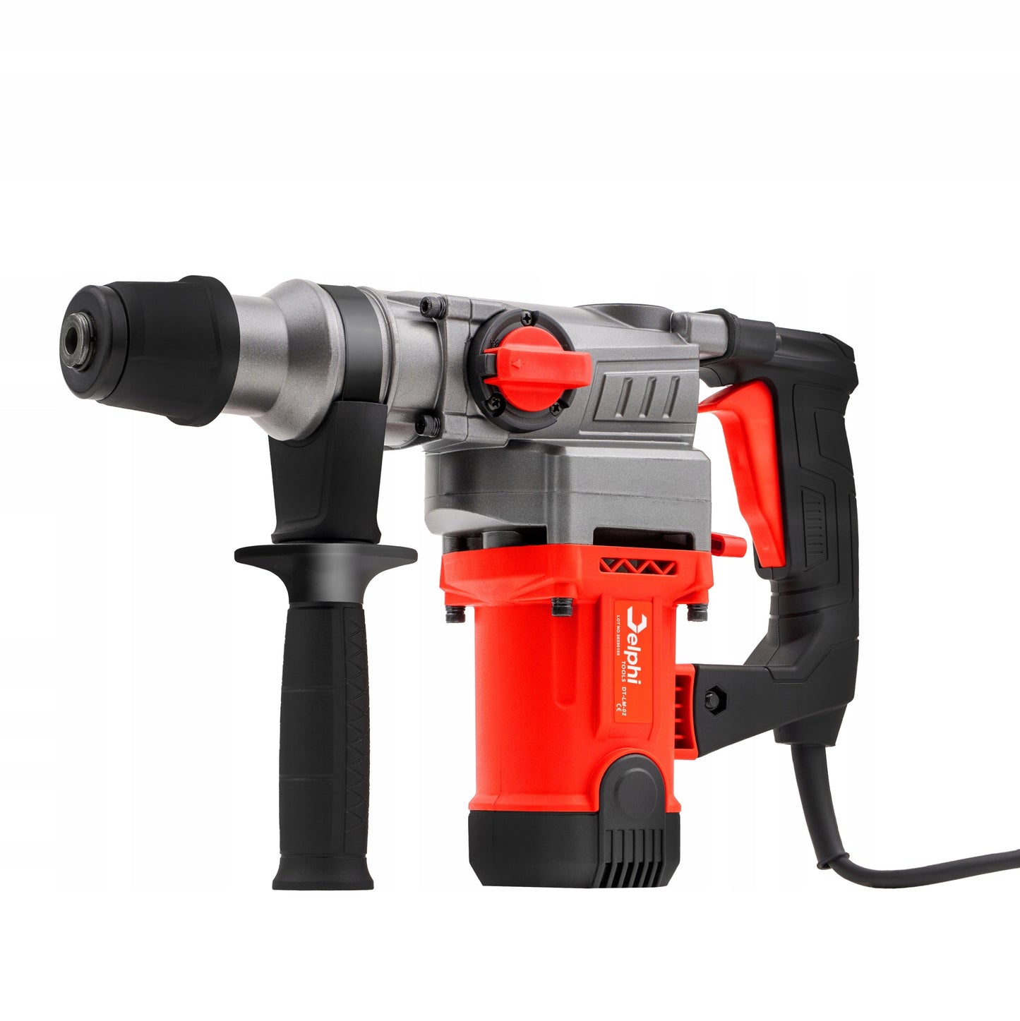 Perforatorius Delphi Tools SDS+ 2200W su 3 funkcijomis, kaltu ir grąžtų rinkiniu lagamine – galingas smūginis gręžtuvas betonavimui, medžiui ir metalui