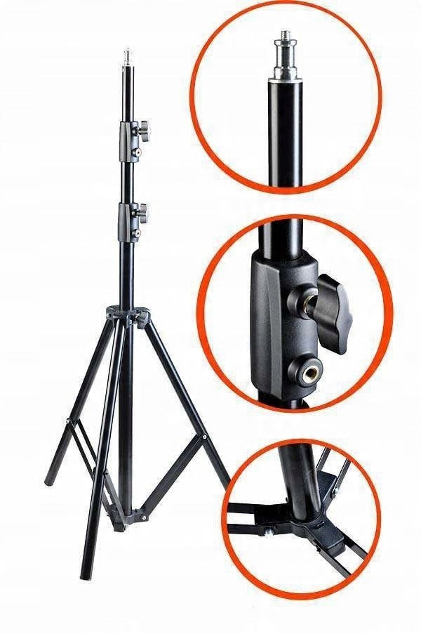 Stiprus stovas fonui su teleskopine sija 280x300 cm – profesionalus aliuminis GearPro komplektas fotografijai ir filmavimui