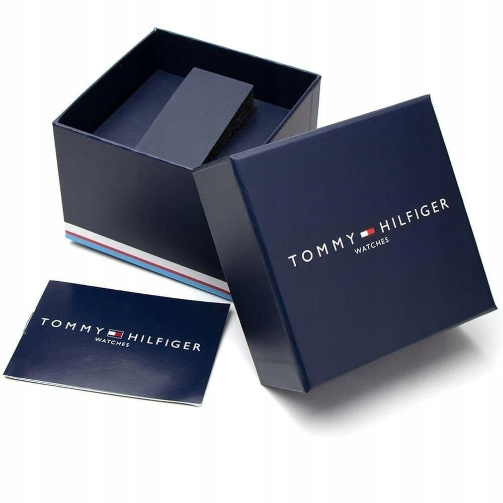Vyriškas laikrodis Tommy Hilfiger 1791805 Trent – nerūdijančio plieno apyrankė, datos funkcijos, WR50 atsparumas + originali dėžutė