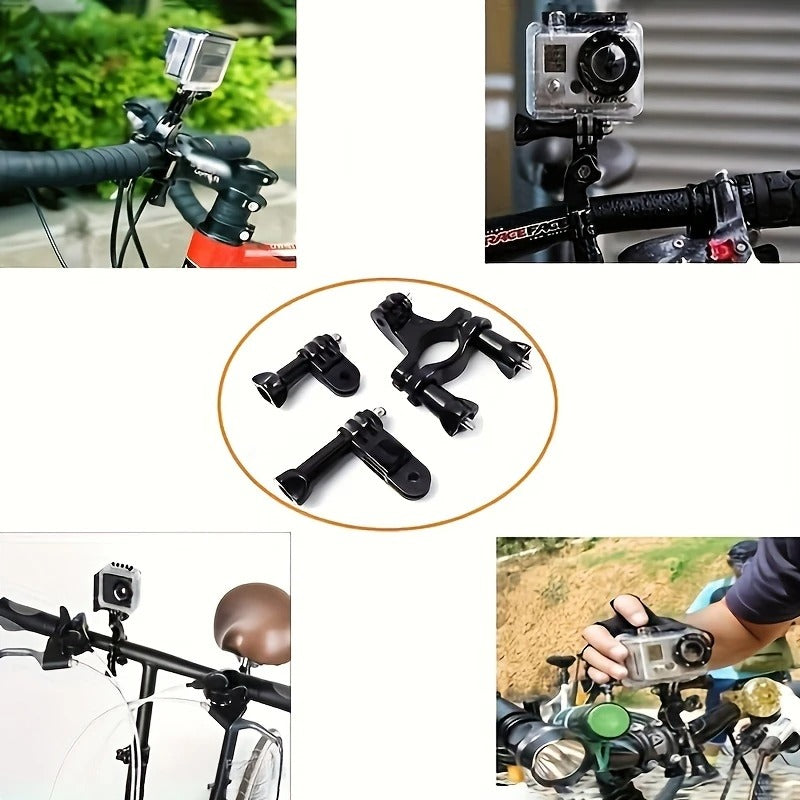 20 dalių veiksmo kameros priedų rinkinys, suderinamas su GoPro Hero 13 12 11 10 9 8 7 6 5, DJI Osmo Action 3 4 5, Insta360, SJCAM, AKASO, APEMAN – universalūs laikikliai, diržai, stovai ir tvirtinimai