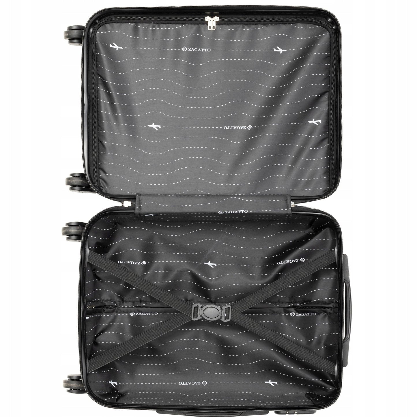 Zagatto® mažas kelioninis lagaminas 35L su 4 ratukais - 55x40x20 cm