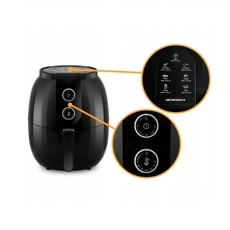 Karšto oro gruzdintuvė Berdsen 2,6 L 1300W