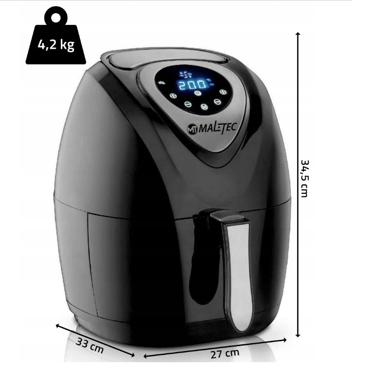 Karšto oro gruzdintuvė MalTec 4.3L 1400W