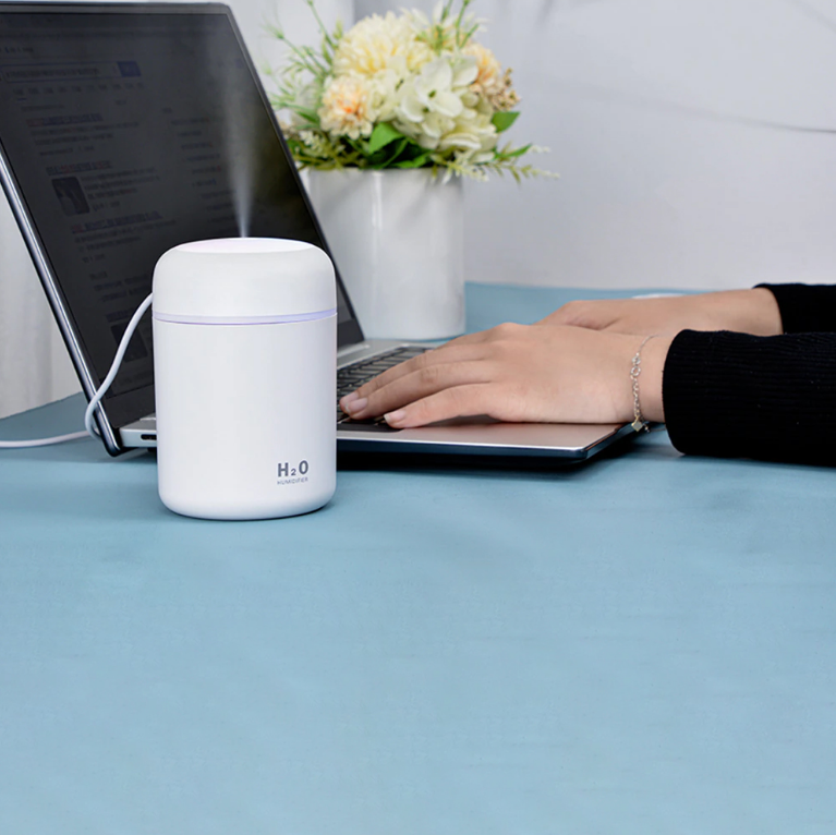 Difuzorius, oro drėkintuvas, šviečiantis