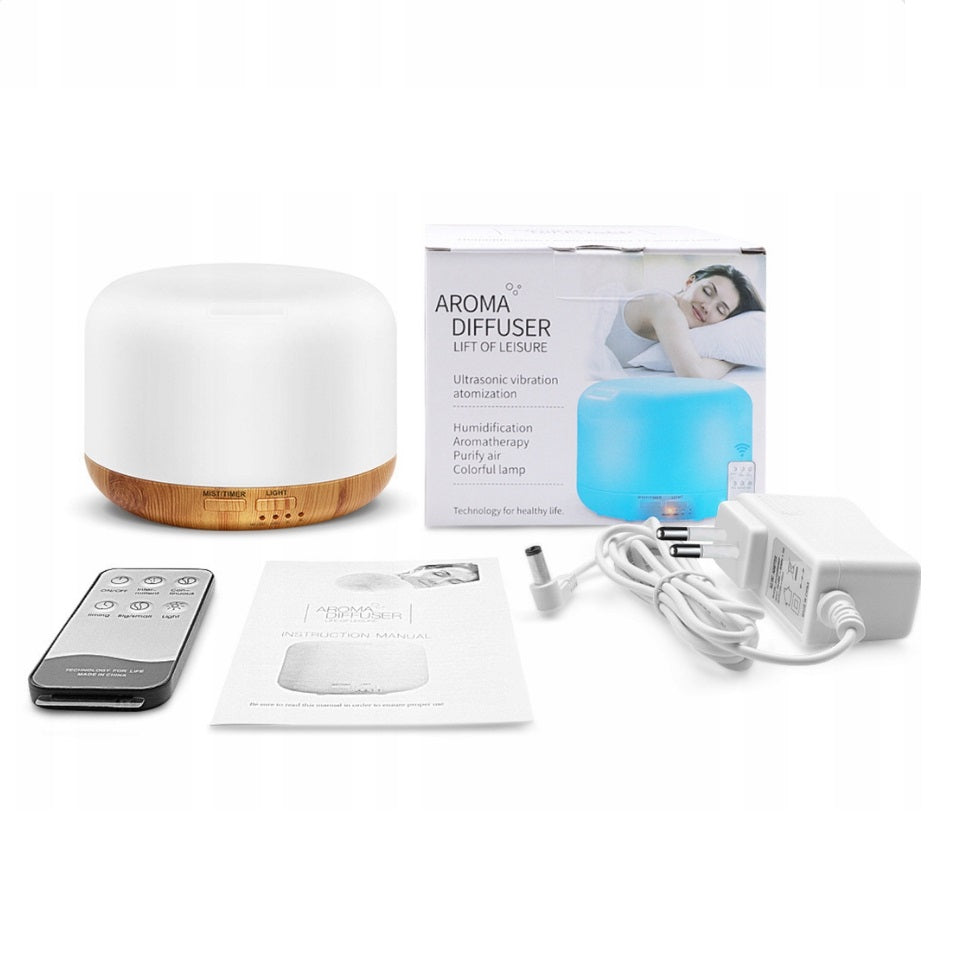 Oro drėkintuvas, difuzorius, šviečiantis