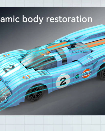 Konstruktorius CADA RC sportinis automobilis AZURE STORM CHAMPIONS valdomas nuotoliniu būdu 266 el.