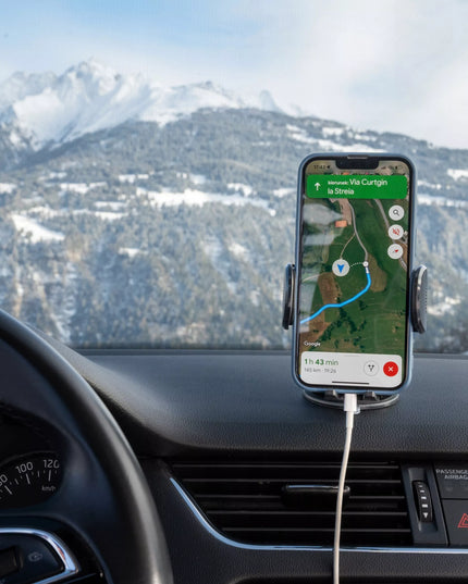 Spacecase automobilinis telefono laikiklis tvirtinamas prie stiklo arba prietaisų skydelio
